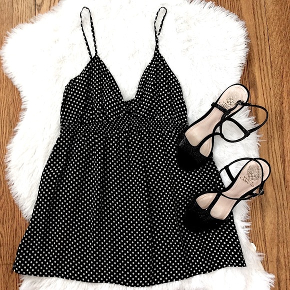 Express Tops - Express Polka Dot Silk Cami